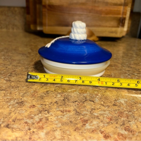 VINTAGE COOKIE JAR Canister Geo Z Lefton Nautical - Picture 9 of 13